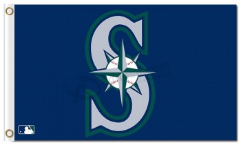 Mlb seattle mariners 3'x5 'polyester flaggen s