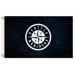 MLB Seattle Mariners 3'x5' polyester flags round logo