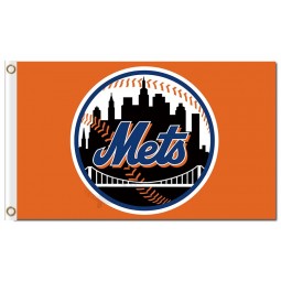 Custom high-end MLB New York Mets 3'x5' polyester flags logo