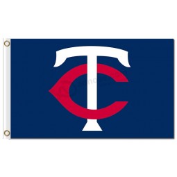 Custom high-end MLB Minnesota Twins 3'x5' polyester flags TC