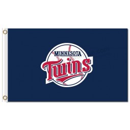 Custom high-end MLB Minnesota Twins 3'x5' polyester flags logo