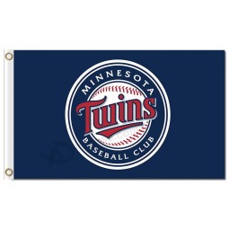 Custom high-end MLB Minnesota Twins 3'x5' polyester flags round logo
