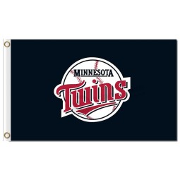 Custom high-end MLB Minnesota Twins 3'x5' polyester flags logo