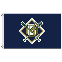 Custom high-end MLB Milwaukee Brewers 3'x5' polyester flags MB