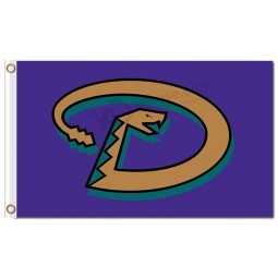 MLB Arizona Diamondbacks 3'x5' polyester flags snake