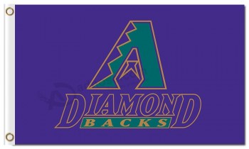 Mlb arizona diamondbacks logotipo de las banderas de poliéster 3'x5 '