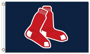 Mlb波士顿红袜队3'x5'聚酯旗帜标志