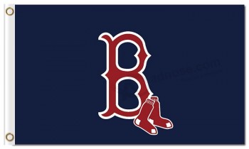 Mlb boston red sox 3'x5 'bandeiras de poliéster capital b