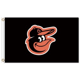 MLB Baltimore Orioles 3'x5' polyester flags small logo