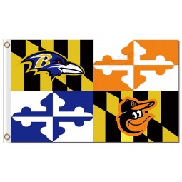MLB Baltimore Orioles 3'x5' polyester flags baltimore city
