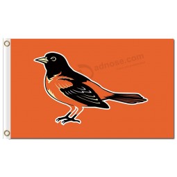 Custom high-end MLB Baltimore Orioles 3'x5' polyester flags orioles