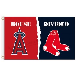 Benutzerdefinierte hoch-Ende MLB Los Angeles Engel von Anaheim Flags mit roten Sox geteilt