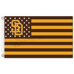 Custom cheap MLB San Diego Padres 3'x5' polyester flags stars stripes