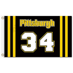 Custom cheap MLB Pittsburgh Pirates 3'x5' polyester flags 34