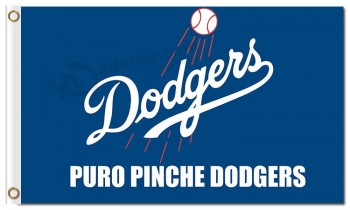 Custom cheap MLB Los Angeles Dodgers 3'x5 polyester flags puro pinche dodgers