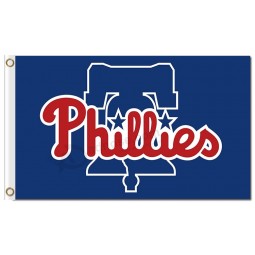 Personalizado barato mlb philadelphia phillies 3'x5 'poliéster bandeiras logotipo