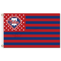 Custom cheap MLB Philadelphia Phillies 3'x5' polyester flags stars stripes