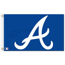Custom cheap MLB Atlanta Braves 3'x5' polyester flags capital A