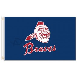 Custom cheap MLB Atlanta Braves 3'x5' polyester flags logo