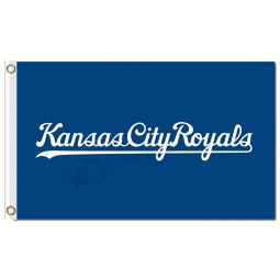 Wholesale custom high-end MLB Kansas city Royals 3'x5' polyester flags letters