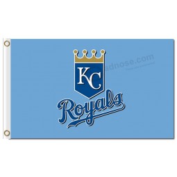 Wholesale custom high-end MLB Kansas city Royals 3'x5' polyester flags logo