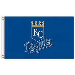 Wholesale custom high-end MLB Kansas city Royals 3'x5' polyester flags logo