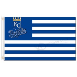 Wholesale custom high-end MLB Kansas city Royals 3'x5' polyester flags stripes