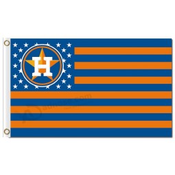 Wholesale custom high-end MLB Houston Astros 3'x5' polyester flags stars stripes