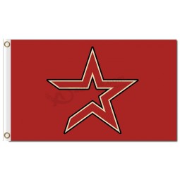 Mlb houston astros drapeaux en polyester 3'x5 'rouge
