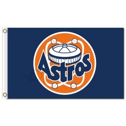MLB Houston Astros 3'x5' polyester flags in a round