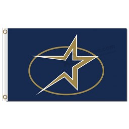Mlb houston astros 3'x5 'estrela de bandeiras de poliéster