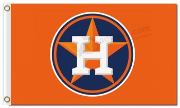 MLB Houston Astros 3'x5' polyester flags capital H over star