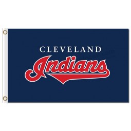 Wholesale custom cheap MLB Cleveland Indians 3'x5' polyester flags team name