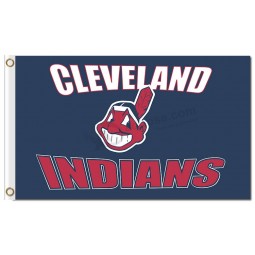 Wholesale custom cheap MLB Cleveland Indians 3'x5' polyester flags