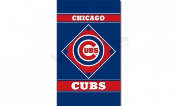 Mlb chicago cubs 3'x5'聚酯旗垂直横幅