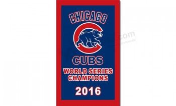 Wholesalemlb chicago cubs 3'x5 'polyester flagge welt serie 2016