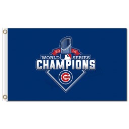 Factory direct sale MLB Chicago Cubs 3'x5' polyester flag 2016 world series