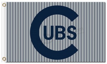 Factory direct sale cheap MLB Chicago Cubs 3'x5' polyester flag vertical stripes