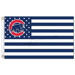 Custom MLB Chicago Cubs 3'x5' polyester flag stars and stripes for sale