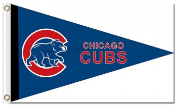 Banderín bandera de poliéster chicago cubs 3'x5 'mlb