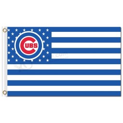 MLB Chicago Cubs 3'x5' polyester flag stars and stripes