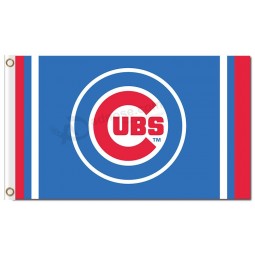 Mlb chicago cubs 3'x5 'полиэстер флаг голубые флаги