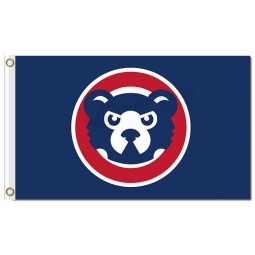 En gros personnalisé pas cher mlb chicago cubs 3'x5 'cubes de drapeau en polyester