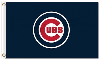Mlb chicago cubs 3'x5 'логотип флага полиэстера
