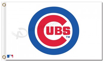 Mlb chicago cubs 3'x5'聚酯旗ubs