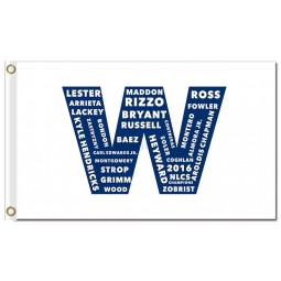 MLB Chicago Cubs 3'x5' polyester flag Capital W