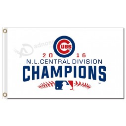 Mlb chicago cubs 3'x5 'polyester drapeau 2016 champions