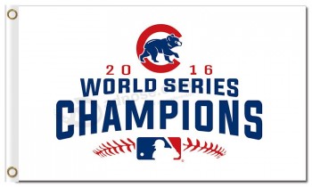 Mlb chicago cubs 3'x5 'bandiera in poliestere 2016 serie mondiale