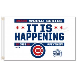 MLB Chicago Cubs 3'x5' polyester flag it is happening