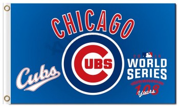 Mlb chicago cubs 3'x5 'polyester flagge welt serie